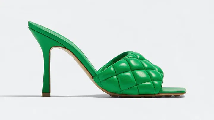 Padded Quilted Leather Heels, S$1,570, Bottega Veneta