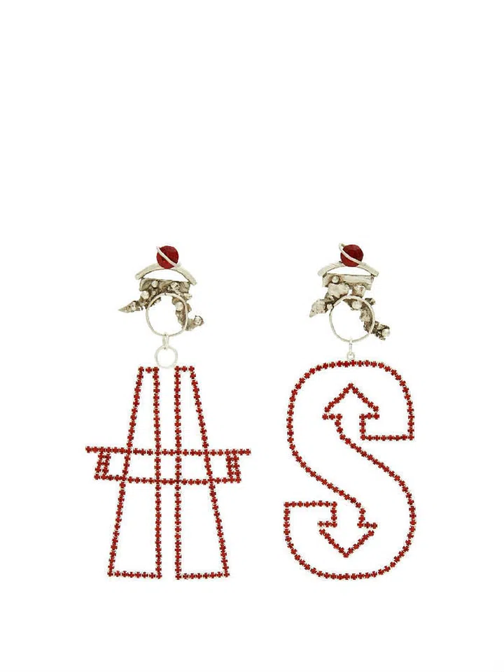 Pair Antenna earrings, S$895, MATCHESFASHION