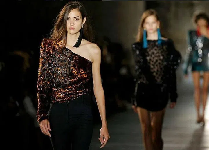 Number of shows walked: 52 //
Trademark: Big Bambi eyes, strong walk //
Seen here: Saint Laurent (@ysl) //
Photo: Instagram (@camhrl)