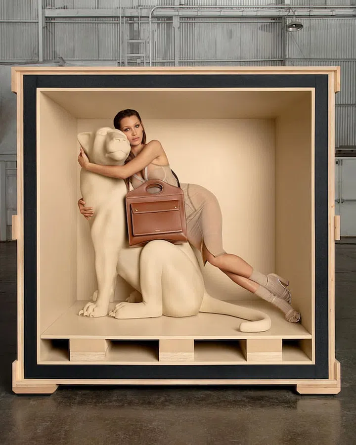 Pocket Bag campaign Bella Hadid