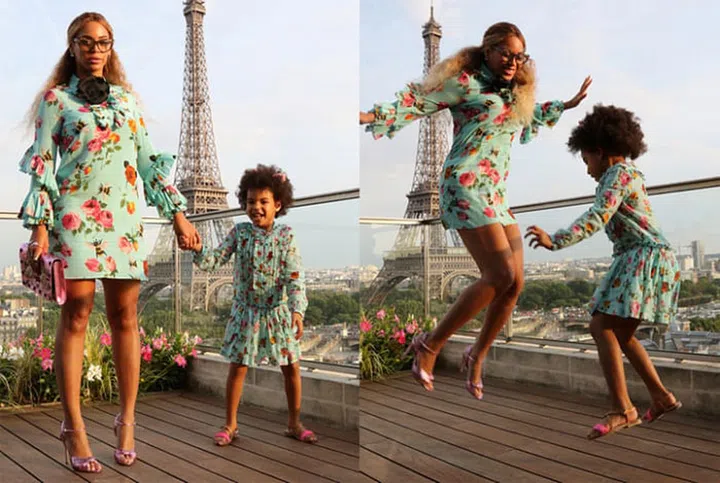 Here Is Beyoncé And Blue Ivy Living Their Best Life In Matching Gucci Dresses