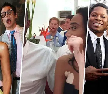 Celeb photobomb
