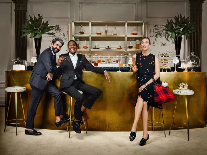 Alireza Niroomand, Jon Batiste and Karlie Kloss 