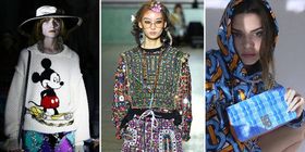 Collage of Gucci Cruise, Ashish, and Thomas Burberry Monogram Hoodie