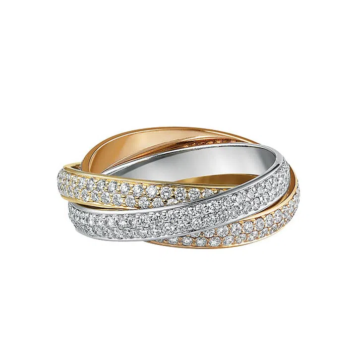 A personal favourite of French poet Jean Cocteau, the Trinity de Cartier ring was created in 1925 with three intertwining bands of gold that slipped on the finger with as much ease as a silk slip on the body. Standing for love, fidelity and friendship, this diamond studded number whispers elegance, beauty and grace.