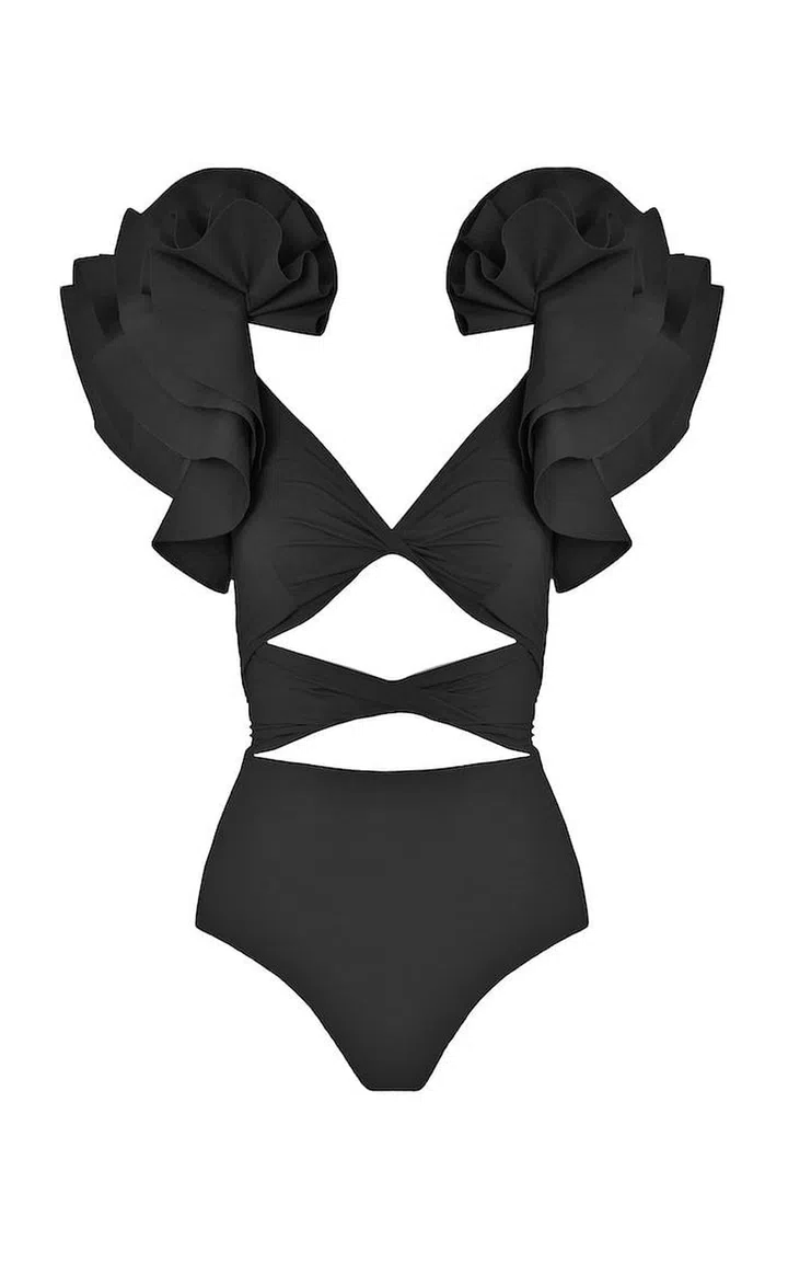 Coral Cutout One-Piece Swimsuit, US$355 (about S$478), Maygel Coronel at Moda Operandi