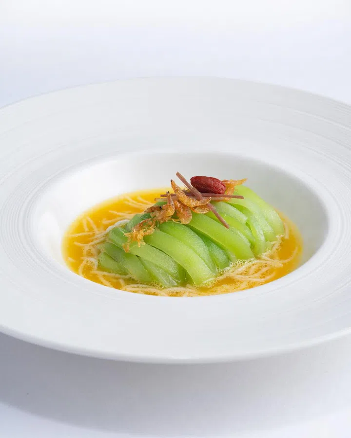 Sliced Luffa Melon in Golden Stew. Photo: Courtesy