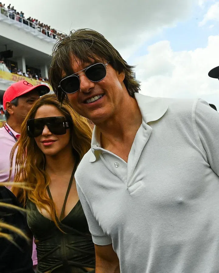 Shakira and Tom Cruise on May 7, 2023.
Photo: Getty Images