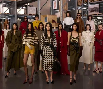 A group shot of the models wearing Max Mara Cruise 2027 collection