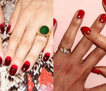 15 Red Nail Art Ideas To Try This Party Season