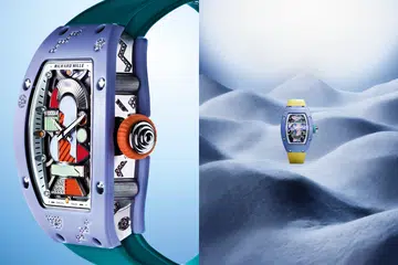 richard mille | RM 07-01 Coloured Ceramics collection in lavender pink and blush blue