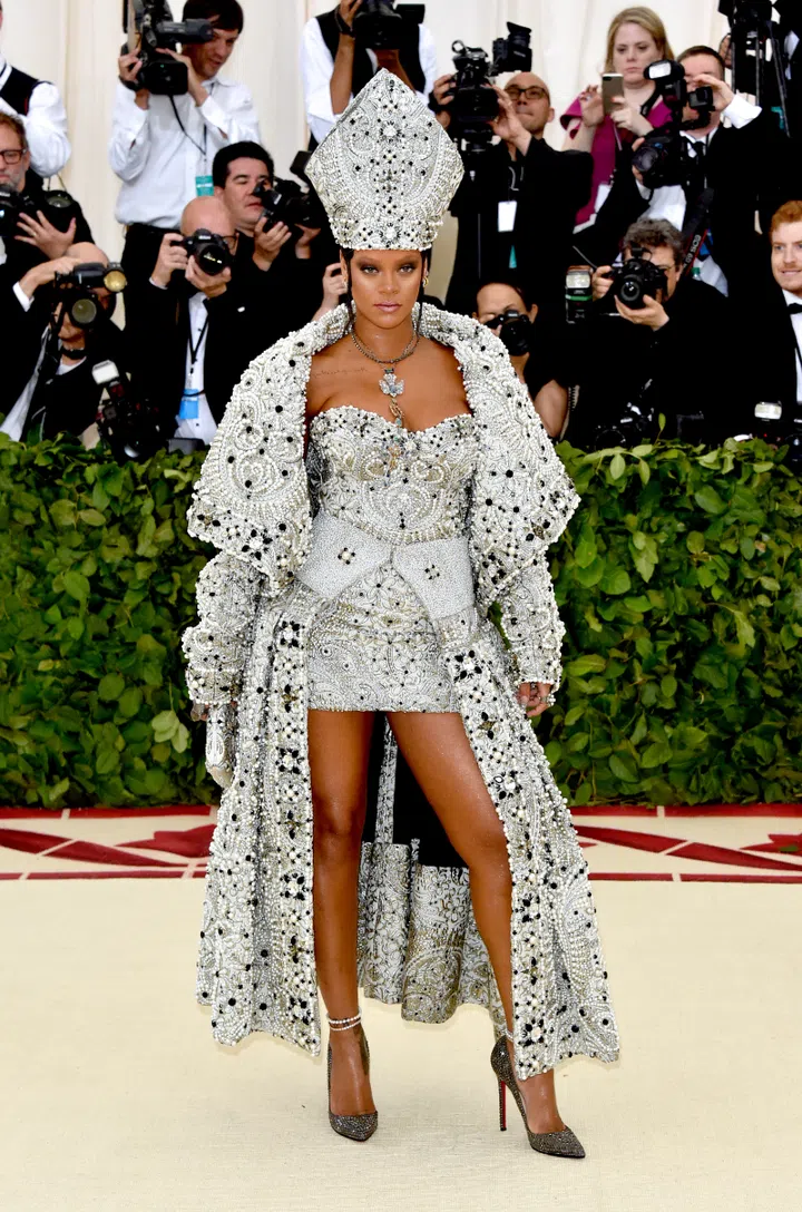 John Galliano’s design for Rihanna’s Met Gala 2018 look
