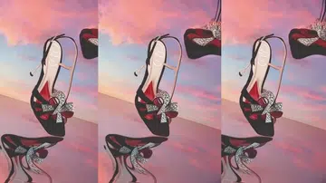 I Love Vivier embellished suede slingback sandals, Roger Vivier