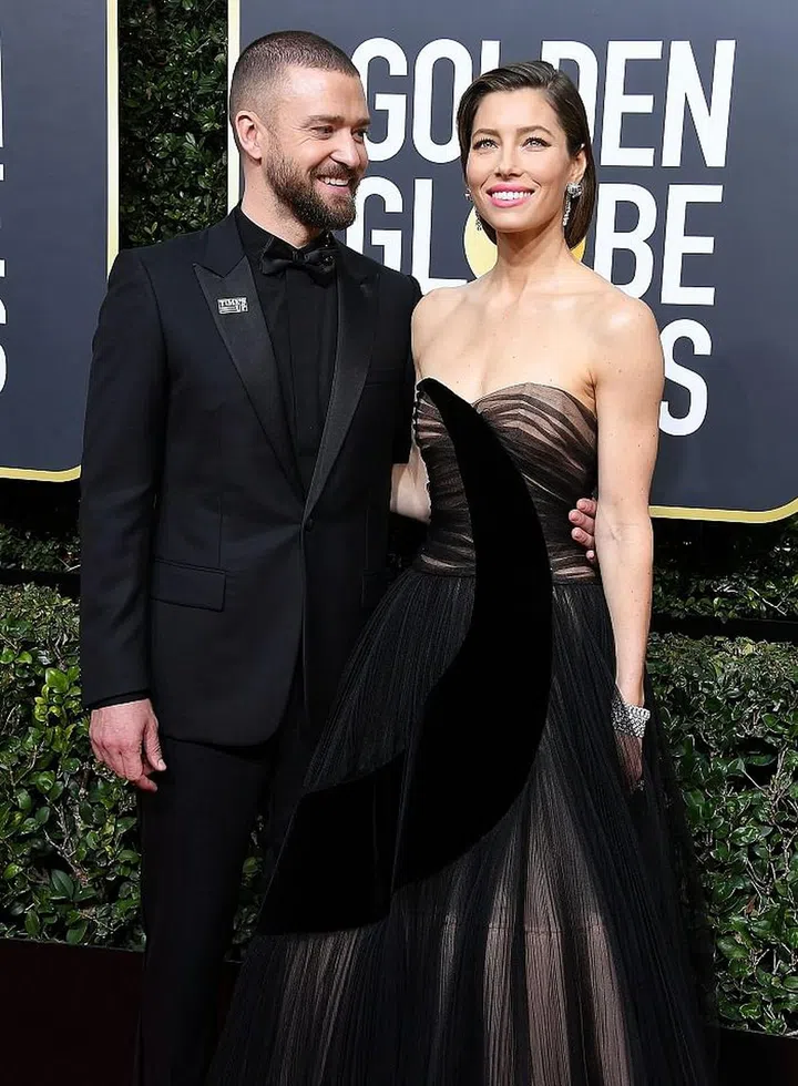 BEVERLY HILLS, CA - JANUARY 07:  Jessica Biel, Justin Timberlake arrives at the 75th Annual Golden Globe Awards at The Beverly Hilton Hotel on January 7, 2018 in Beverly Hills, California.  (Photo by Steve Granitz/WireImage)
