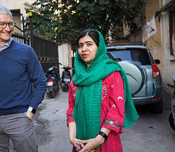 apple, malala fund, Malala Yousafzai