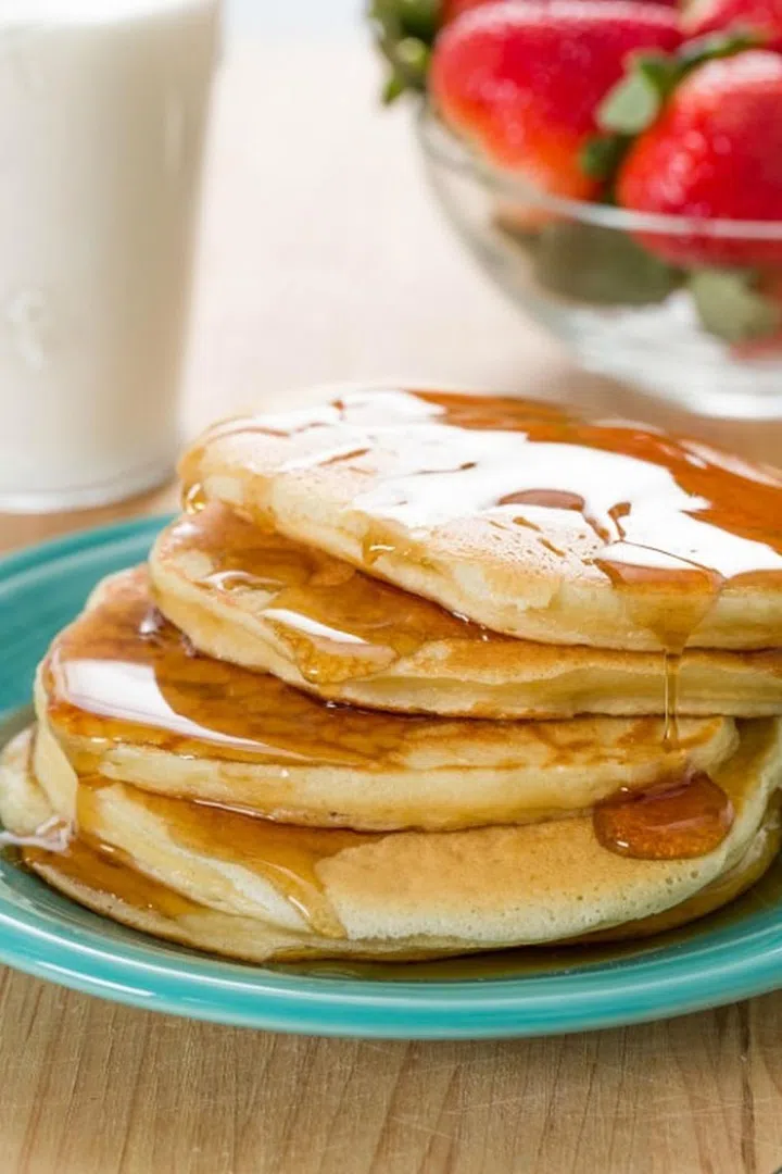 Pancakes usually contain empty, refined white carbs, and if you're topping them with syrup (not real maple syrup—we're talking standard syrup, made from corn syrup), you're going to create a major sugar crash for yourself. But you absolutely do not have to give up pancakes. Just top them with real, all-natural maple syrup, and try making your pancakes with Greek yogurt for extra protein. 