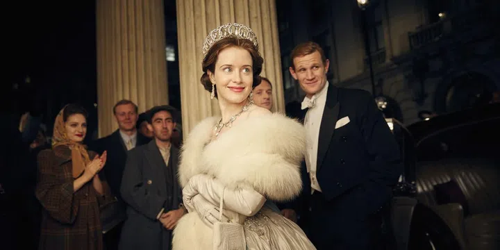 Claire Foy and Matt Smith in The Crown