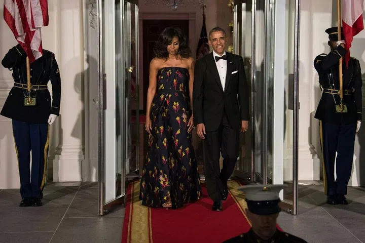 Just look at President Obama trying to fight back a big smile!