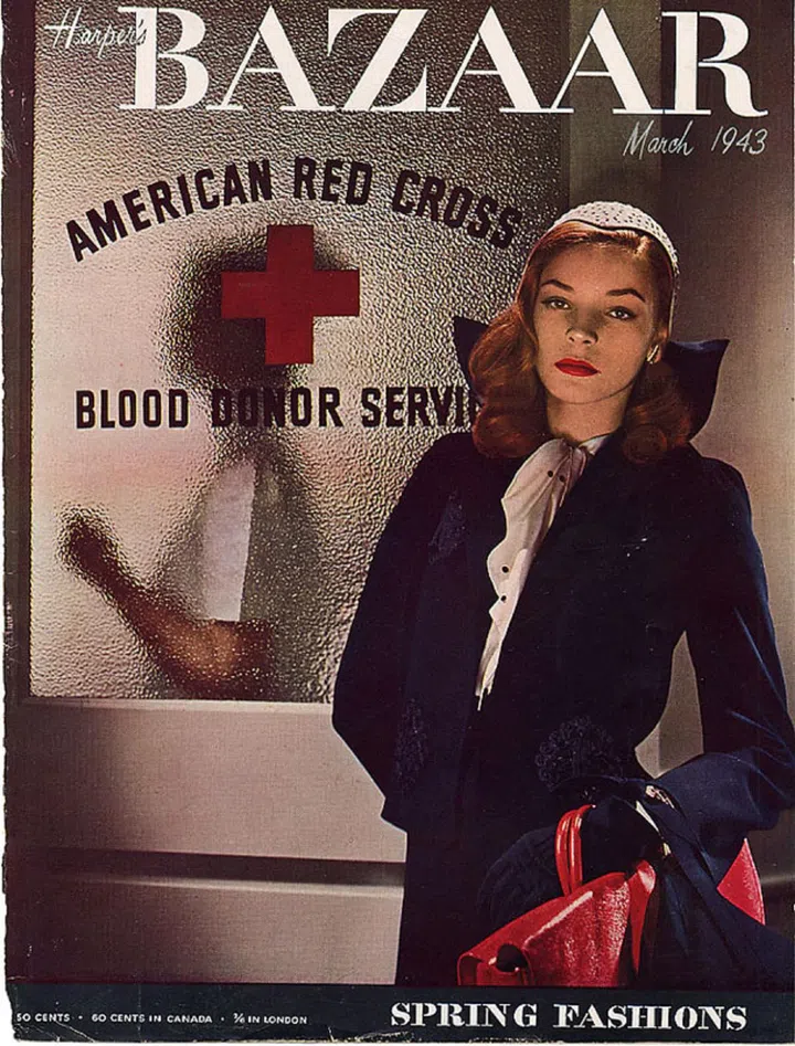 Lauren Bacall’s March cover that launched her into fame