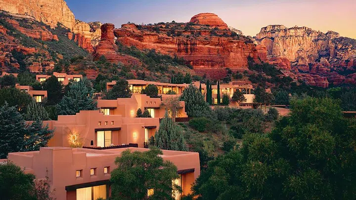 Get up close and personal with the majesty of the Grand Canyon thanks to the $11,000 "Over the Top Grand Canyon Adventure" package at Sedona's Enchantment Resort. Guests spend three nights in a two-bedroom Full Casita, including breakfast each morning, and get four 60-minute Sedona Clay Wrap spa treatments at the resort's Mii Amo destination spa, plus a private guided hike. The highlight of the trip is a private helicopter flight from Sedona to the Grand Canyon to view the famous red rocks, dip into canyons, and explore ancient Sinagua Indian ruins.