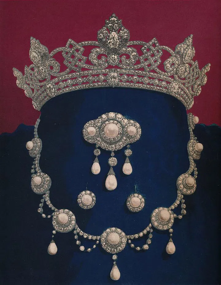 A sketch of Queen Alexandra’s jewels from her husband.
Photo: Getty Images/Print Collector