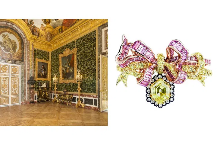 A study in bows and ribbons, which were popular in the 18th century and still charm today.
