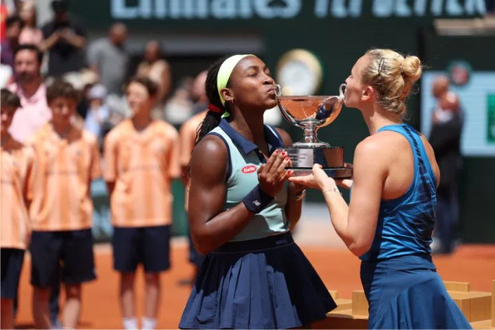 Rolex Testimonee Coco Gauff Celebrates Winning The Women’s Doubles Title At Roland-Garros 2024