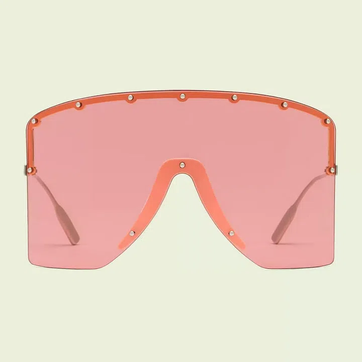 Mask-Shaped Sunglasses, $1,400, Gucci