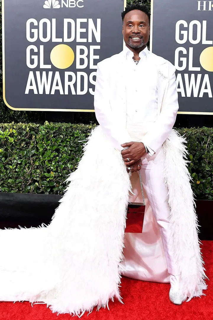 What: Alex Vanish

Why: White and feathers and Billy, what's not to love? It's hard to not to fall for someone truly living for his red-carpet experience. Photo: Getty