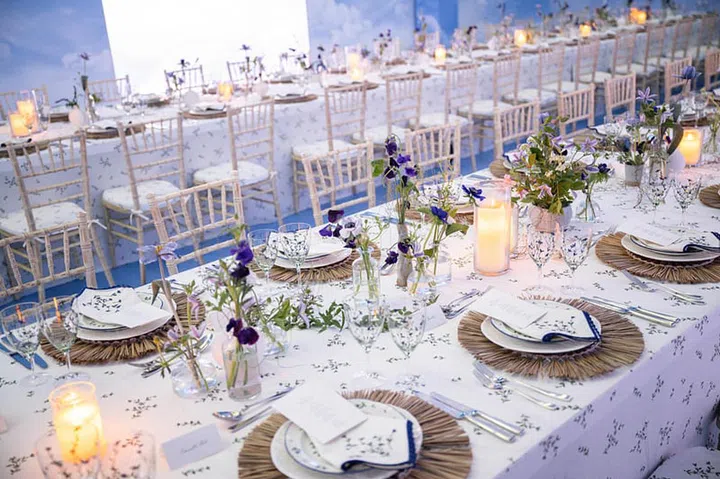 Tory Burch Dinner Setup