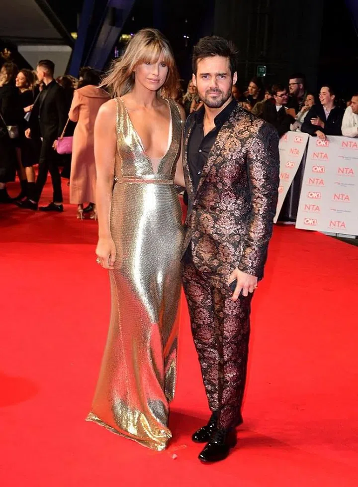 JAMES MATTHEWS’S BROTHER SPENCER MATTHEWS AND HIS FIANCEE, MODEL AND TV PERSONALITY VOGUE WILLIAMS. Photo: Getty 