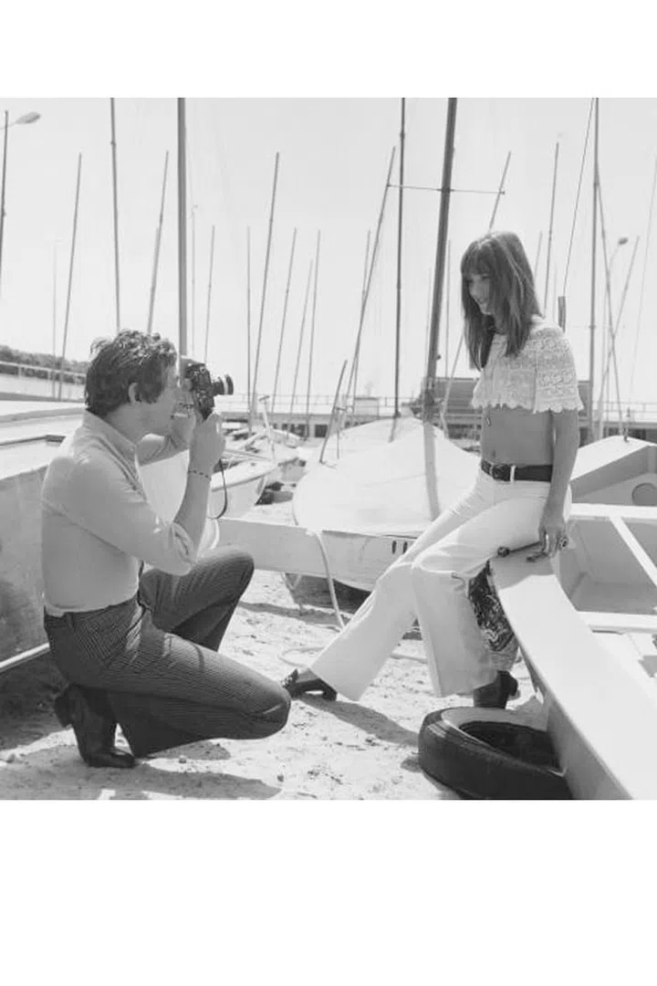 A cropped lace or crochet off-the-shoulder top feels just as fresh today as it did on Jane Birkin back in 1969.