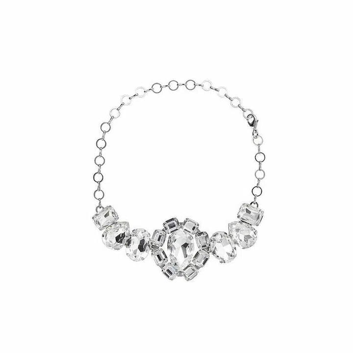 Crystal Flower Choker, $398.39, Alessandra Rich at Cettire