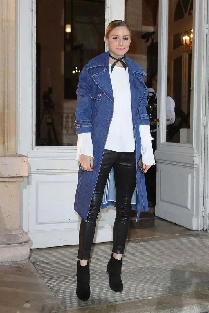 Add a layer of dimension to your look by mixing varying textures together, like leather and denim or leather and lace. Photo: Getty
