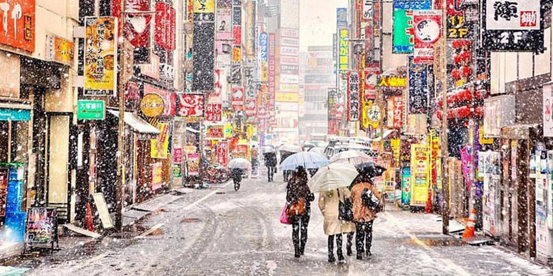 Unbelievable Photos Show Tokyo's First November Snow Fall In 54 Years