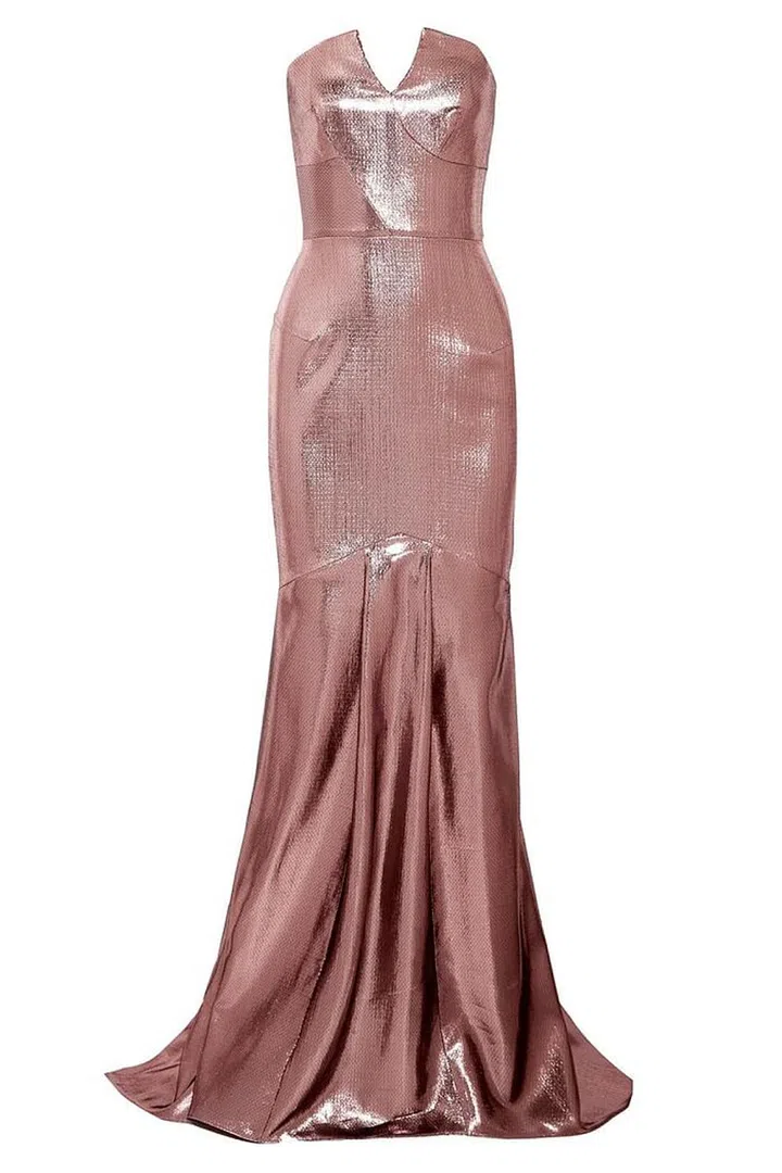 Do gowns get any more glamorous than this? Roland Mouret Lamé dress, £2,895