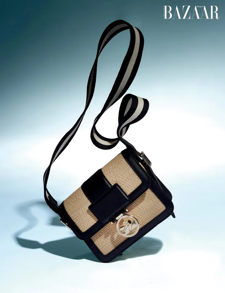 Canvas Box-Trot Paille bag, Longchamp