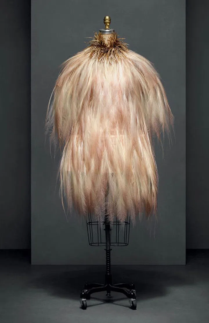 Evening dress, Yves Saint Laurent (French, 1936-2008), autumn/winter 1969-70 haute couture; The Metropolitan Museum of Art, Gift of Baron Philippe de Rothschild, 1983 (1983. 619. 1a,b). Photo: Nicholas Alan Cope 
