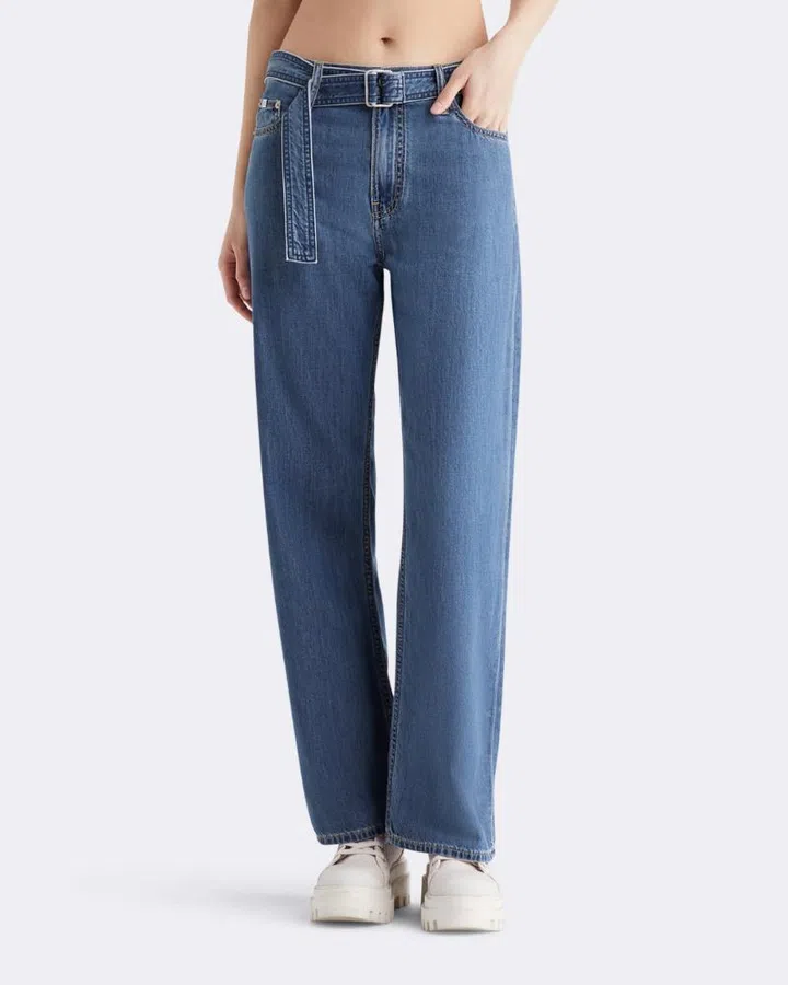Christmas gift guide 2024 travel fashion CK Jeans wide leg jeans