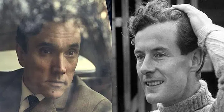 It's unclear whether Margaret's boyfriend Peter Townsend will feature in The Crown's second season, but Ben Miles nailed the look.