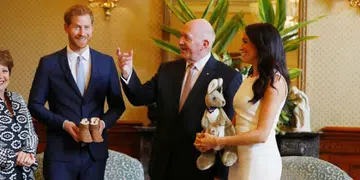 Prince Harry and Meghan Markle at Admiralty House