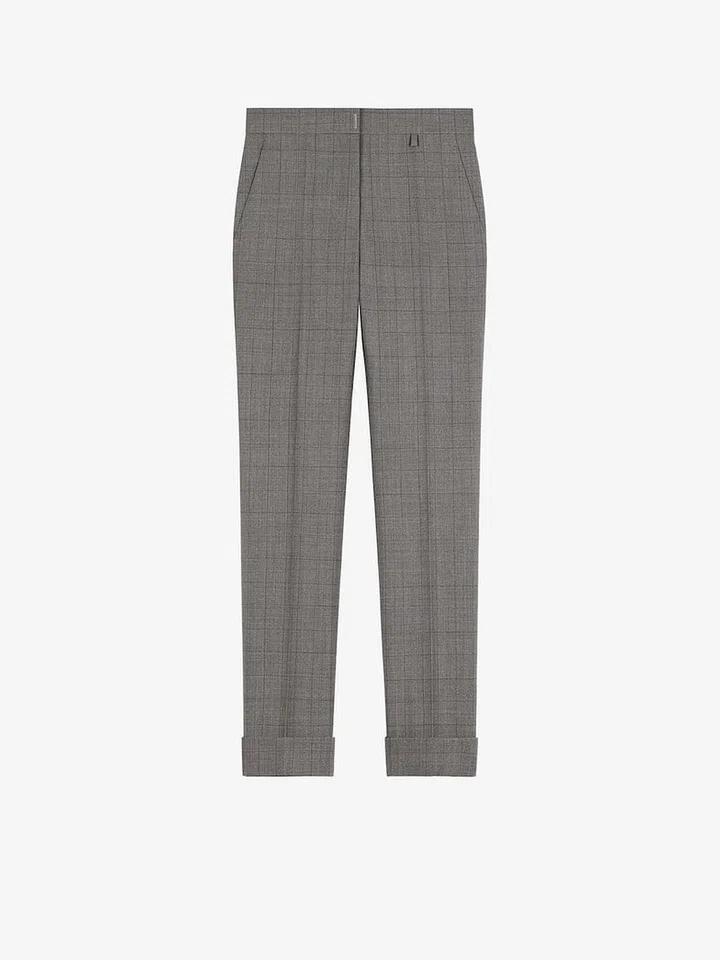 Slim Fit Pants In Checked Wool, $1,650, Givenchy
