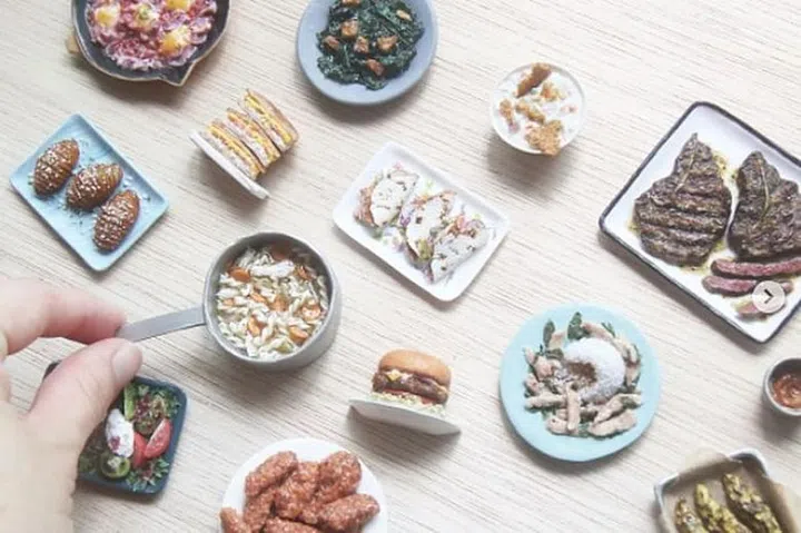 Singaporean clay artist Jocelyn Teo created 15 miniature replicas of dishes from Chrissy Teigen's cookbook. Photo: Instagram