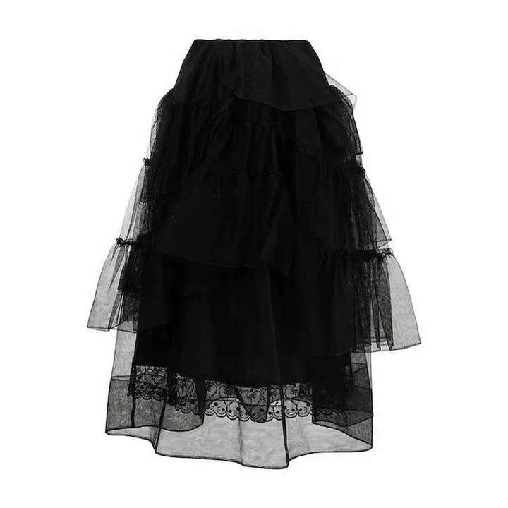 Ruffled Tuelle Skirt, $1,641, Simone Rocha at Farfetch