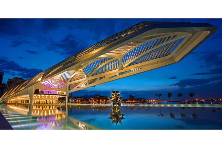 Spanish architect Santiago Calatrava designed the Museu do Amanhã (a.k.a. Museum of Tomorrow) as part of Rio de Janeiro's efforts to modernize its harbor in time for the 2016 Olympic Games. It's worth a visit just to see the trippy design of the building, but take the time to go inside. You've never seen a museum like this—trust. Photo: Getty