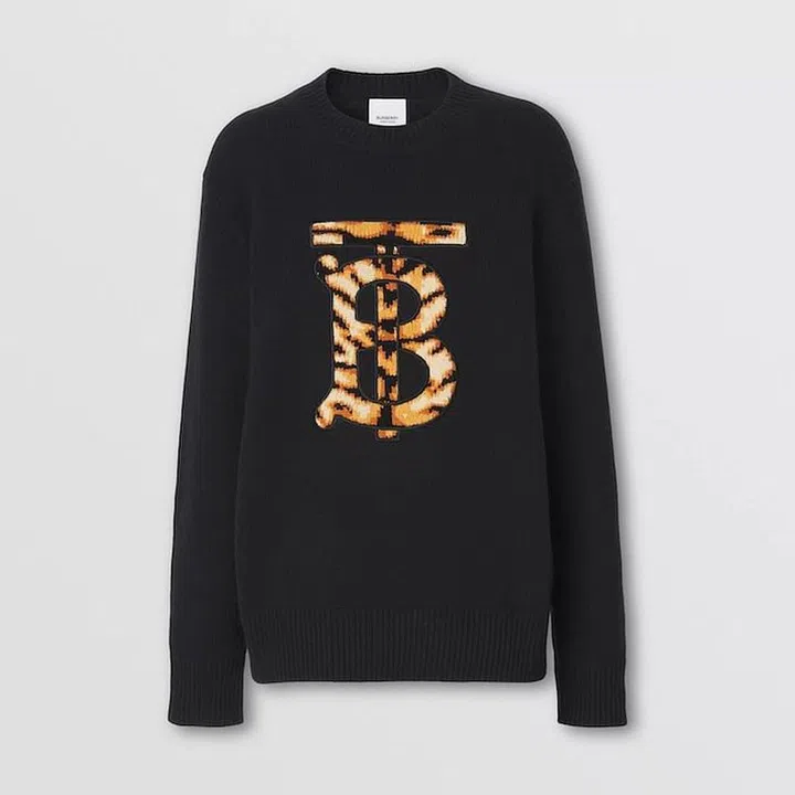 Monogram Motif Cashmere Sweater, $2,190, Burberry
