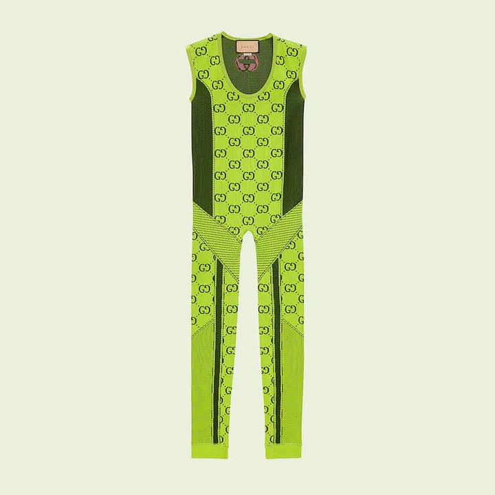 GG Jersey Jacquard Jumpsuit, $1,850, Gucci
