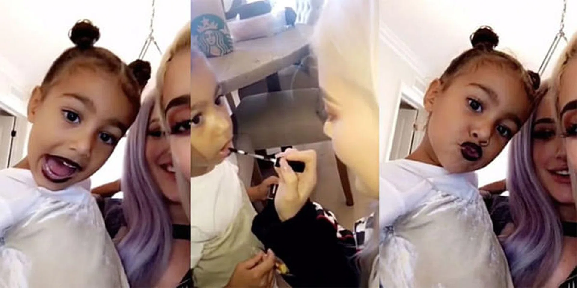 North West Test Drives Kylie Jenner's Lip Kit