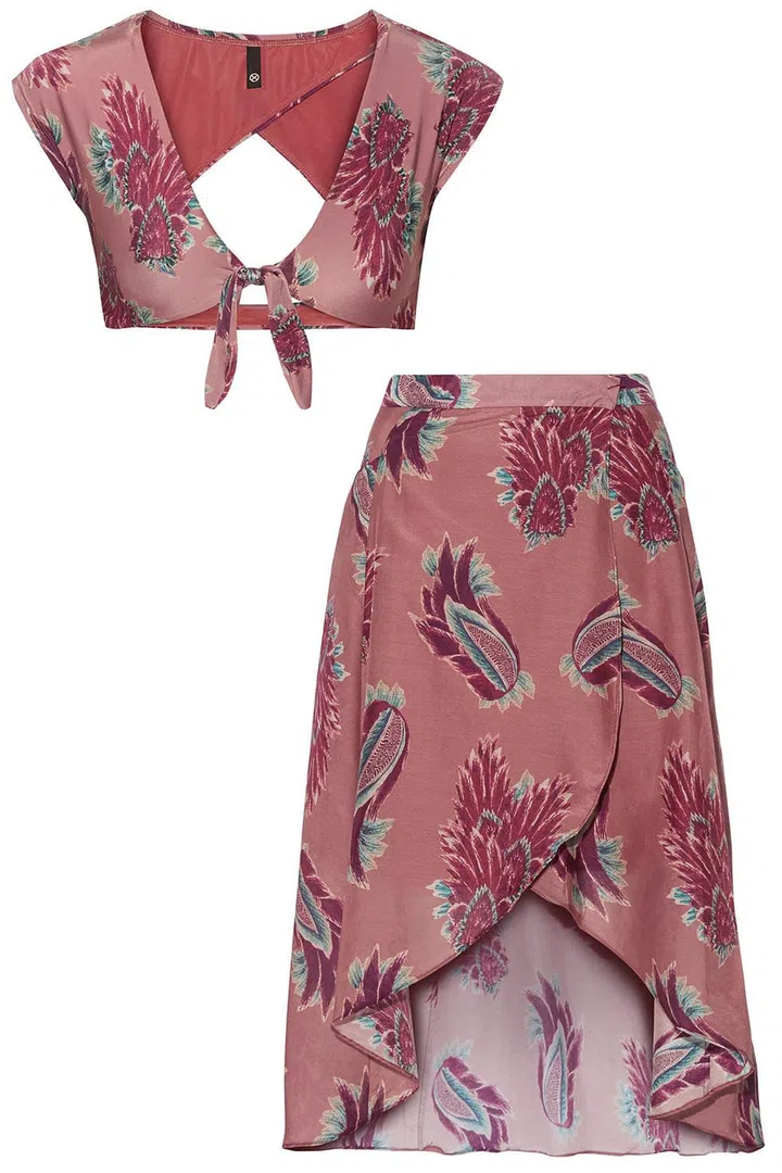 Vix bikini top, $105, and skirt, net-a-porter.com