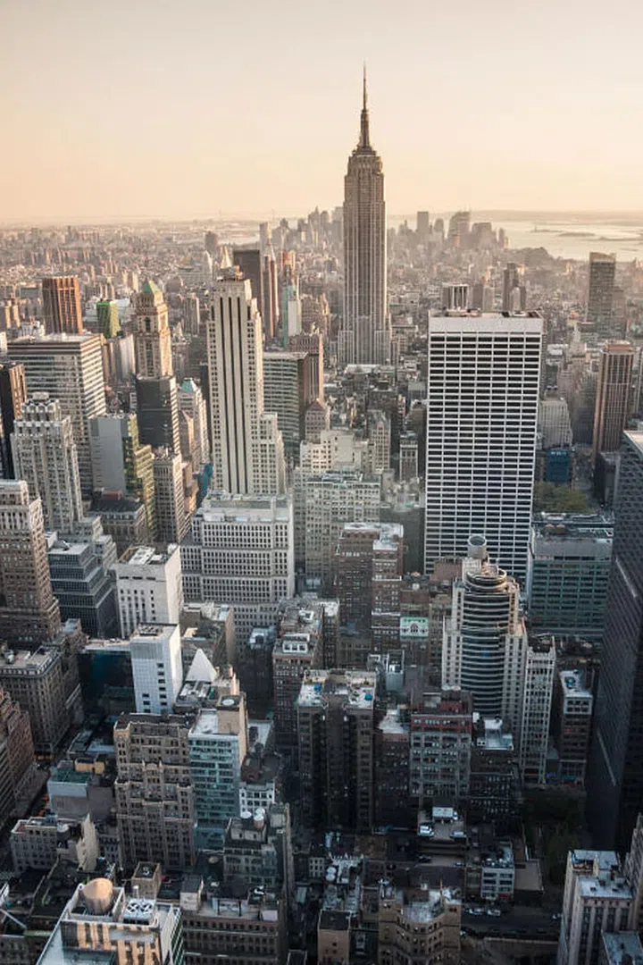 We couldn't help adding our hometown to this list. While New York is undeniably noisy and crowded, don't knock it until you've watched the sunset over the Manhattan skyline–which is just plain beautiful.